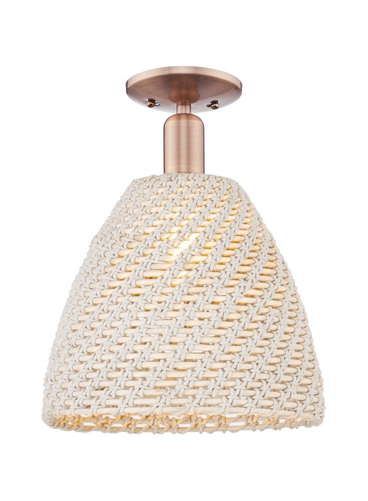 Bristol Natural - 1 Light - 6 inch - Antique Copper - Semi-Flush Mount