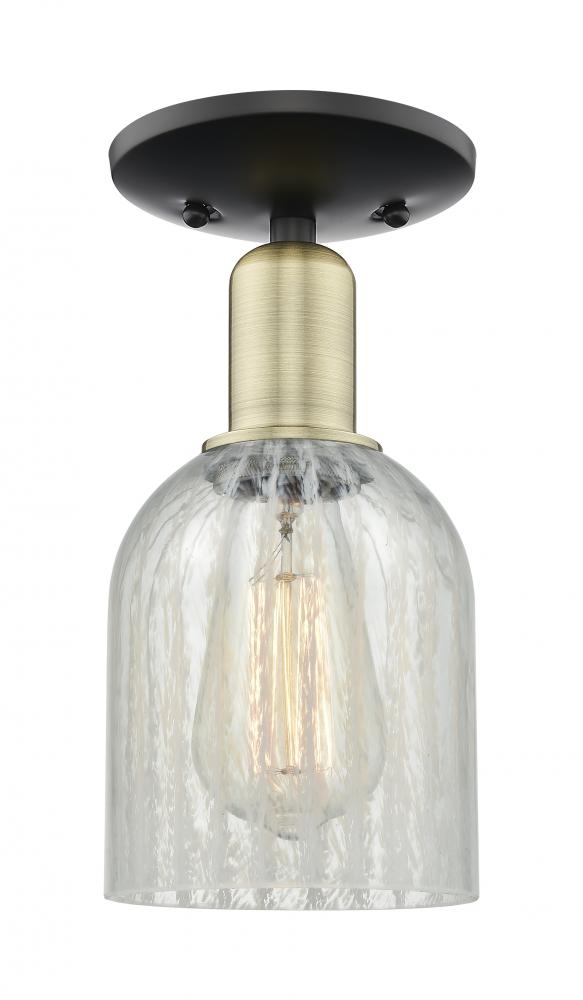 Caledonia - 1 Light - 5 inch - Black Antique Brass - Semi-Flush Mount