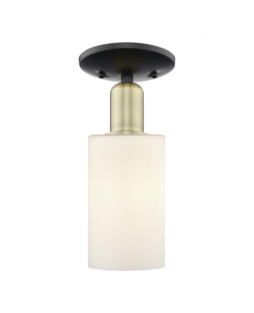 Clymer - 1 Light - 4 inch - Black Antique Brass - Semi-Flush Mount