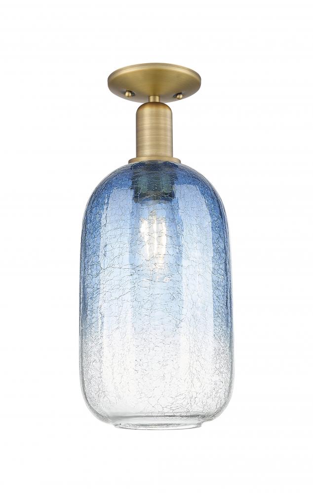 Brookhaven Cloche - 1 Light - 6 inch - Brushed Brass - Semi-Flush Mount