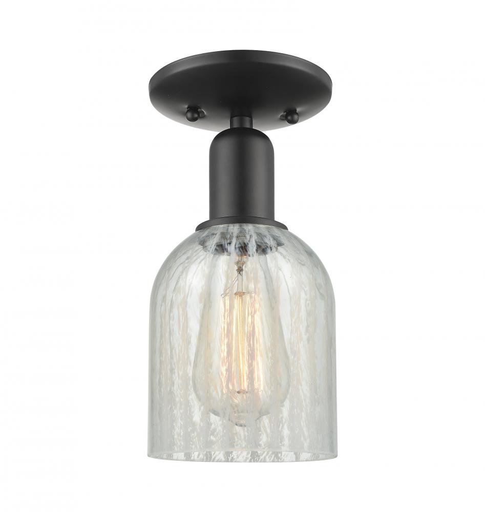 Caledonia - 1 Light - 5 inch - Matte Black - Semi-Flush Mount