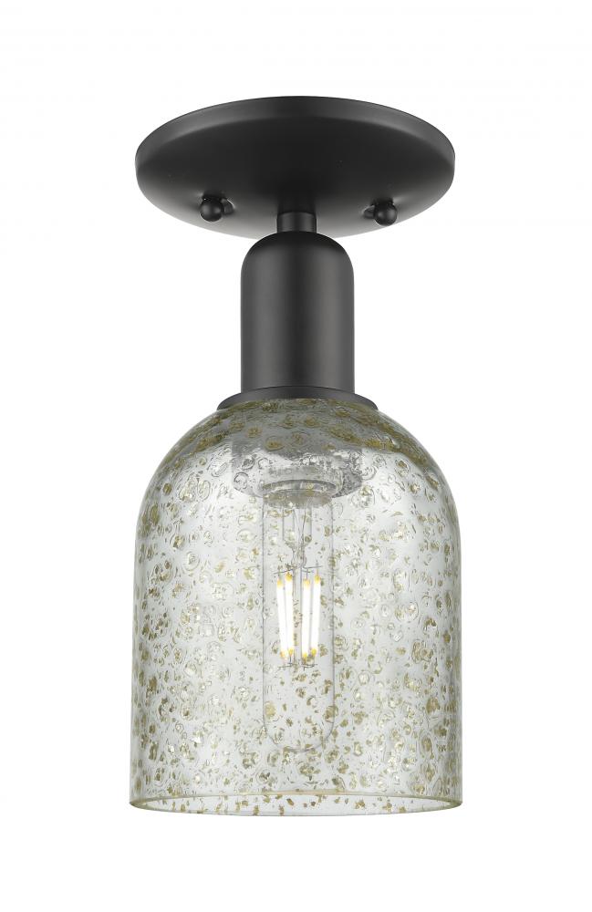 Caledonia - 1 Light - 5 inch - Matte Black - Semi-Flush Mount