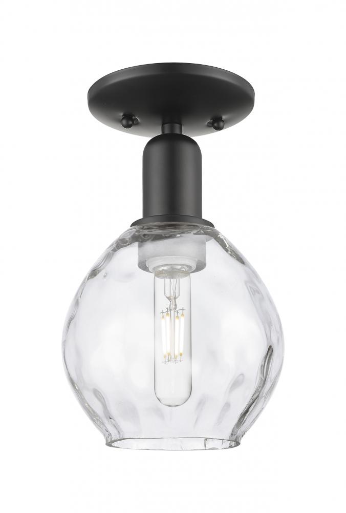 Waverly - 1 Light - 6 inch - Matte Black - Semi-Flush Mount