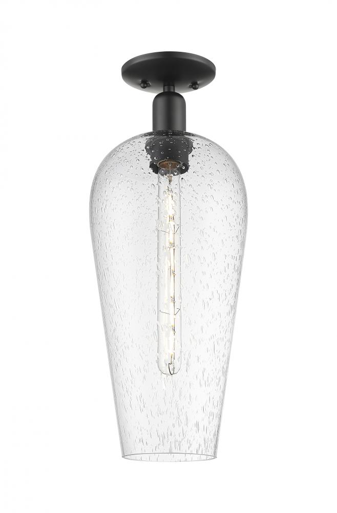 Chelsea - 1 Light - 6 inch - Matte Black - Semi-Flush Mount