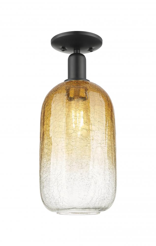 Brookhaven Cloche - 1 Light - 6 inch - Matte Black - Semi-Flush Mount