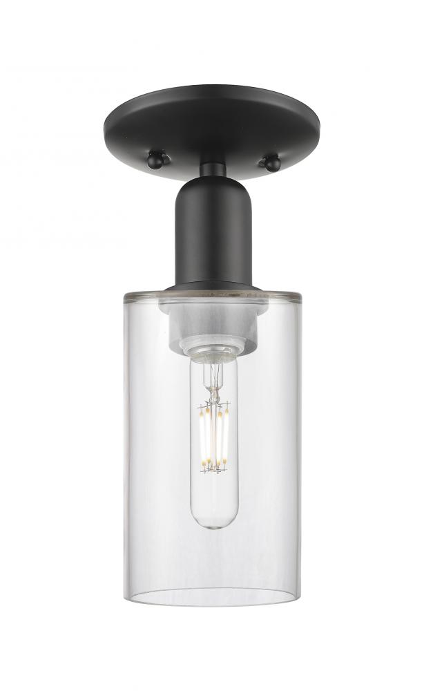 Clymer - 1 Light - 4 inch - Matte Black - Semi-Flush Mount