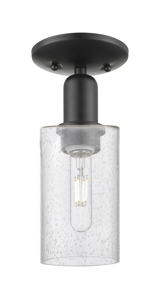 Clymer - 1 Light - 4 inch - Matte Black - Semi-Flush Mount