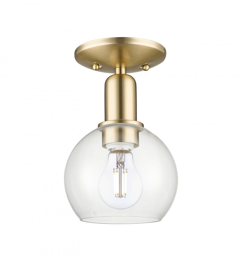 Athens - 1 Light - 6 inch - Champagne Bronze - Semi-Flush Mount