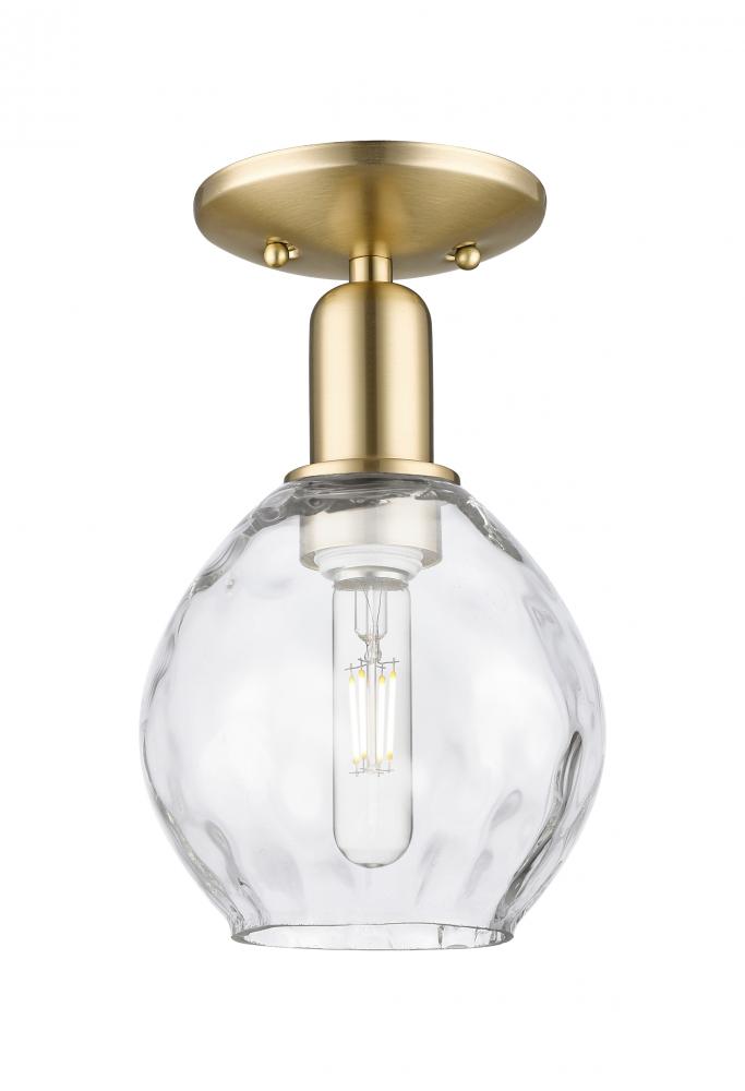 Waverly - 1 Light - 6 inch - Champagne Bronze - Semi-Flush Mount