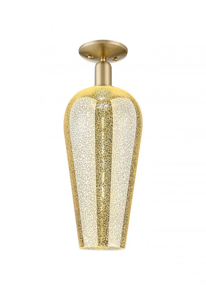 Chelsea - 1 Light - 6 inch - Champagne Bronze - Semi-Flush Mount