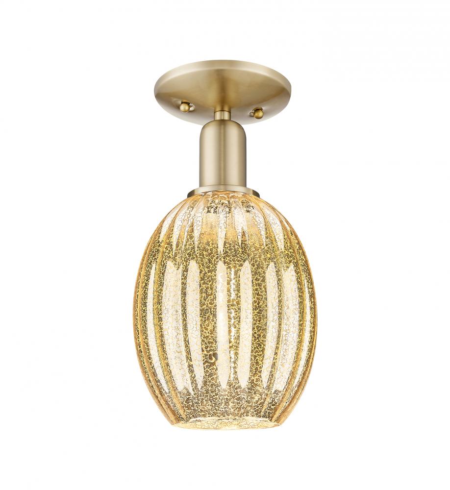 Preston Bulb - 1 Light - 6 inch - Champagne Bronze - Semi-Flush Mount