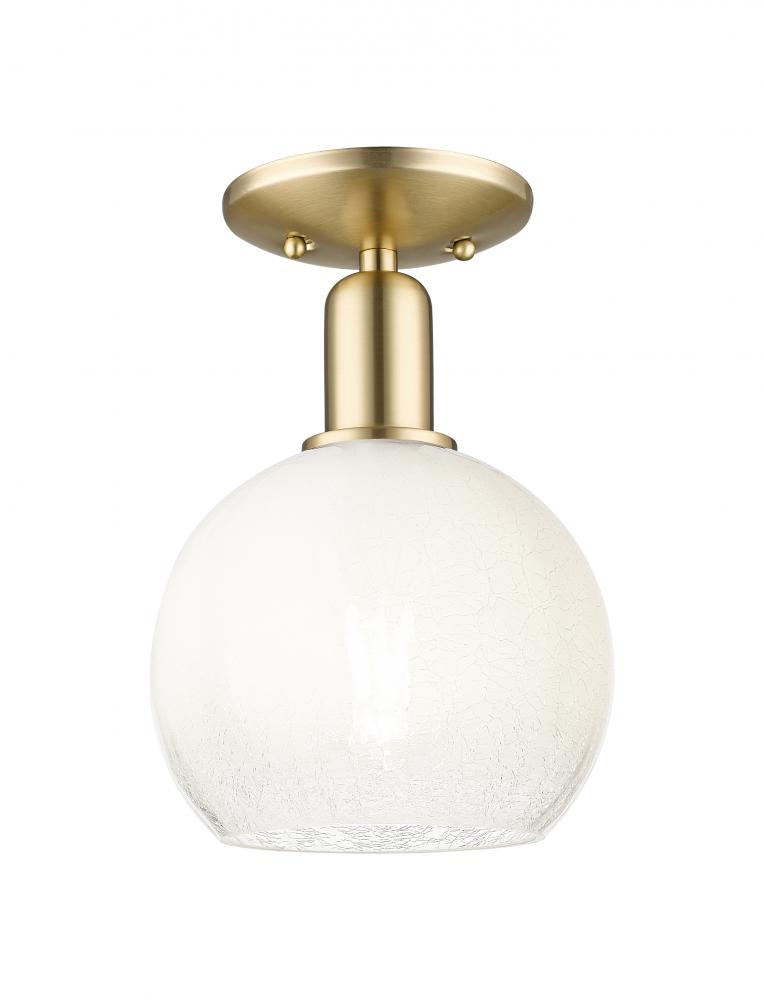 Brookhaven Globe - 1 Light - 6 inch - Champagne Bronze - Semi-Flush Mount