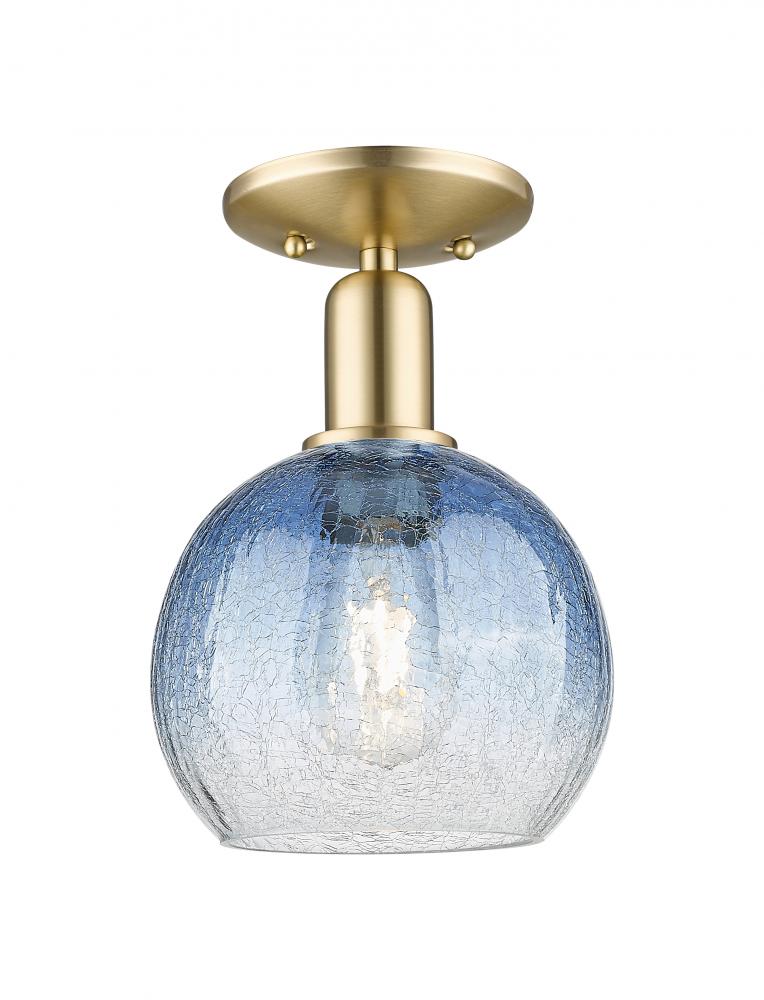 Brookhaven Globe - 1 Light - 6 inch - Champagne Bronze - Semi-Flush Mount