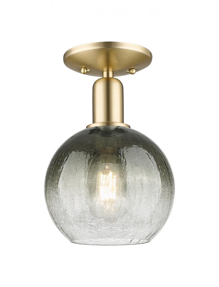 Brookhaven Globe - 1 Light - 6 inch - Champagne Bronze - Semi-Flush Mount