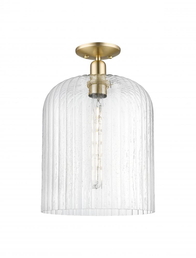 Bridal Veil - 1 Light - 12 inch - Champagne Bronze - Semi-Flush Mount