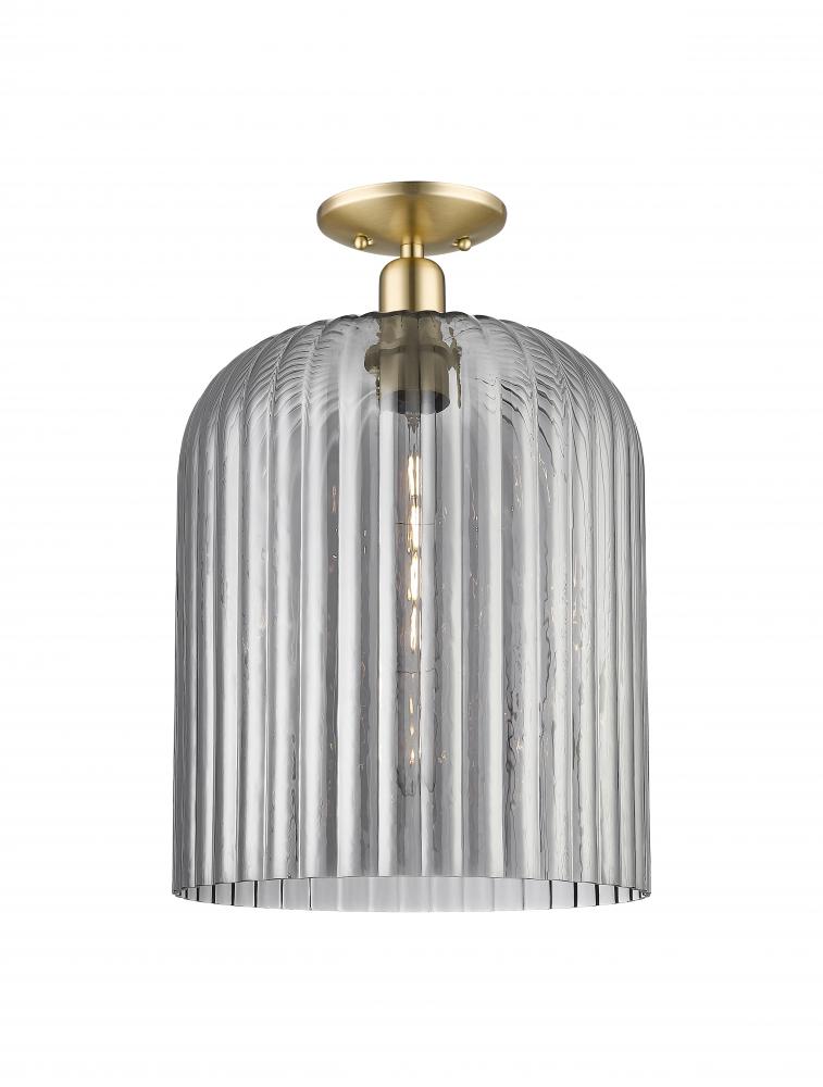 Bridal Veil - 1 Light - 12 inch - Champagne Bronze - Semi-Flush Mount