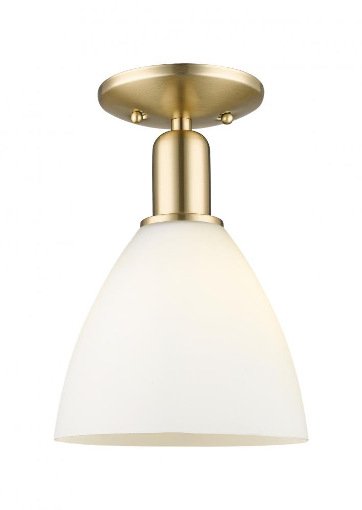 Bristol - 1 Light - 8 inch - Champagne Bronze - Semi-Flush Mount