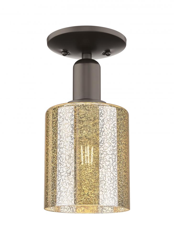 Cobbleskill - 1 Light - 5 inch - Oil Rubbed Bronze - Semi-Flush Mount