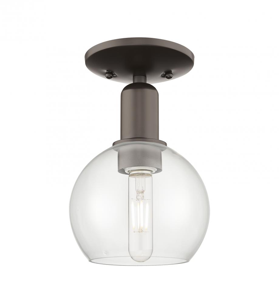 Athens - 1 Light - 6 inch - Oil Rubbed Bronze - Semi-Flush Mount