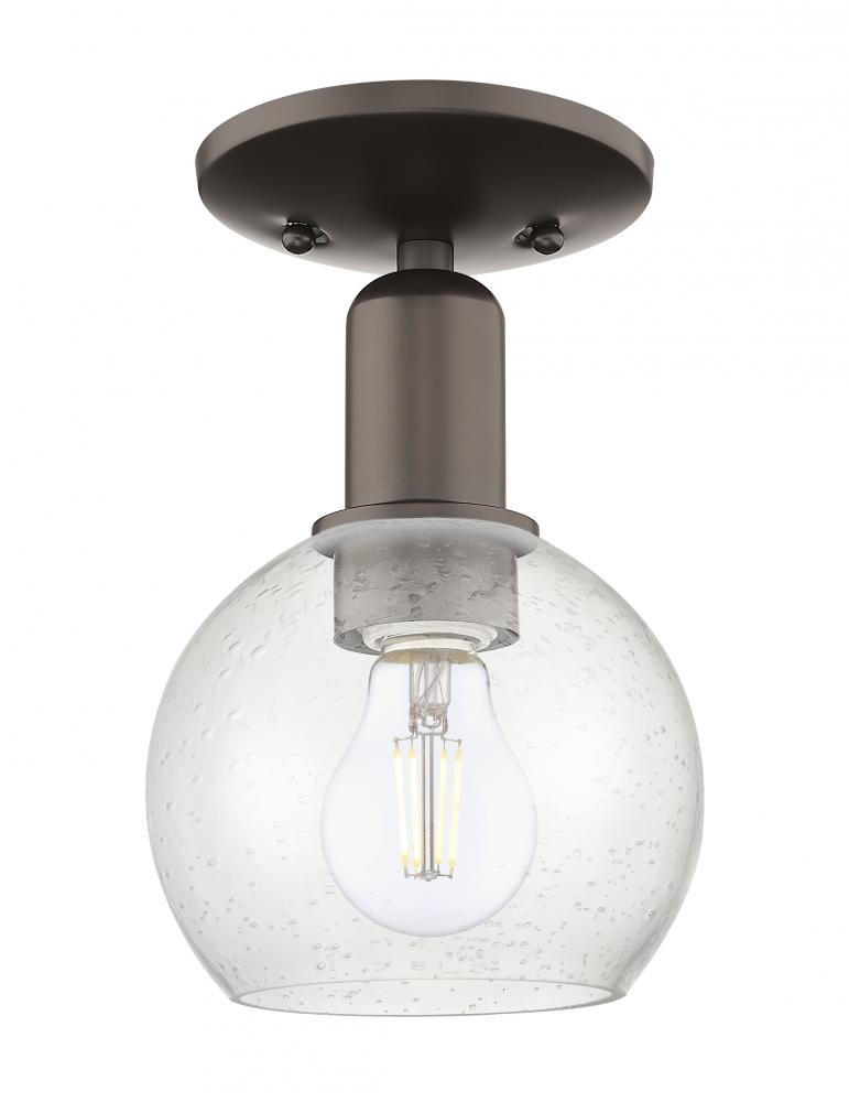 Athens - 1 Light - 6 inch - Oil Rubbed Bronze - Semi-Flush Mount