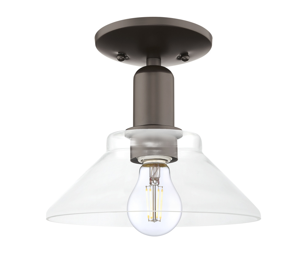 Orwell - 1 Light - 8 inch - Oil Rubbed Bronze - Semi-Flush Mount