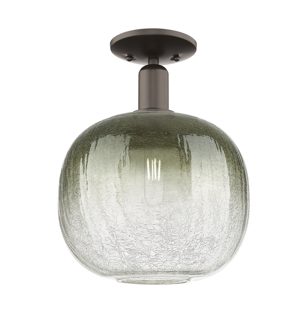 Brookhaven Sphere - 1 Light - 6 inch - Oil Rubbed Bronze - Semi-Flush Mount