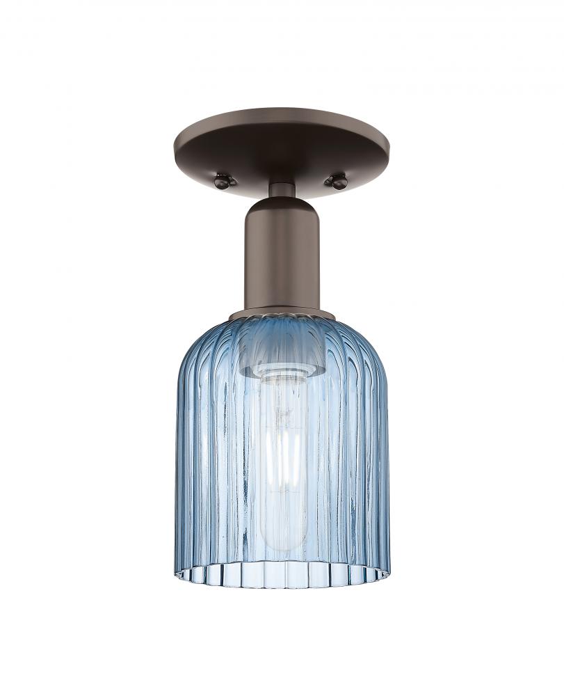 Bridal Veil - 1 Light - 6 inch - Oil Rubbed Bronze - Semi-Flush Mount