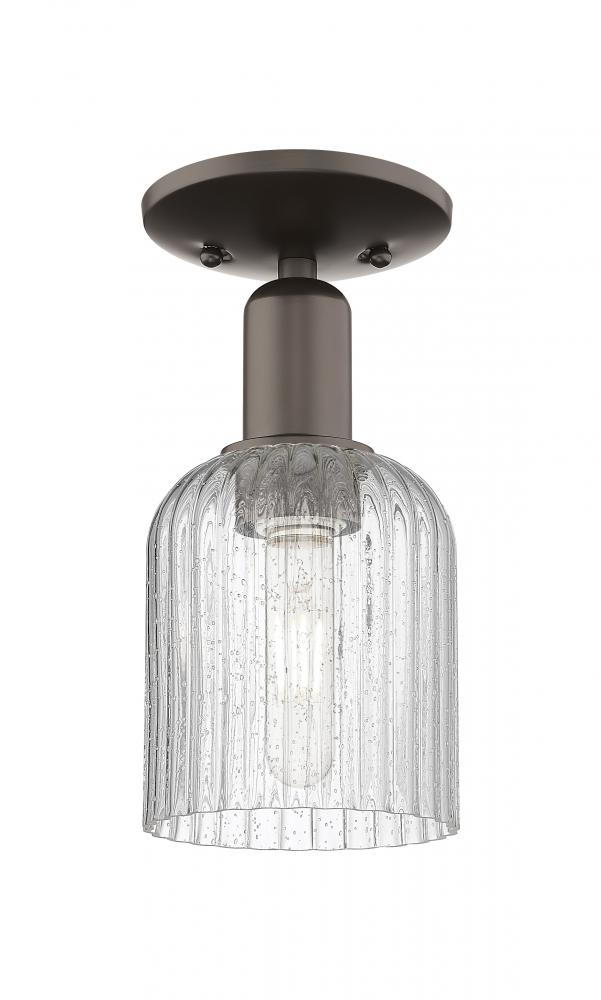 Bridal Veil - 1 Light - 6 inch - Oil Rubbed Bronze - Semi-Flush Mount