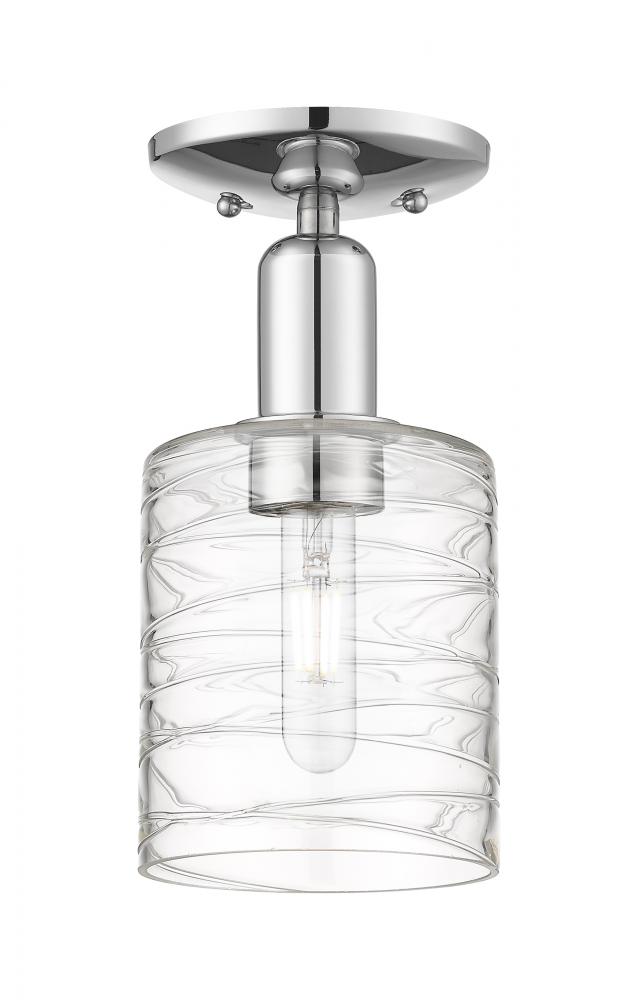 Cobbleskill - 1 Light - 5 inch - Polished Chrome - Semi-Flush Mount