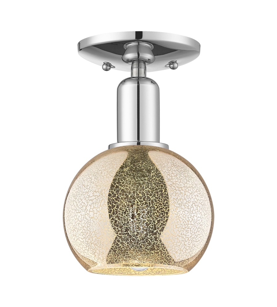 Athens - 1 Light - 6 inch - Polished Chrome - Semi-Flush Mount