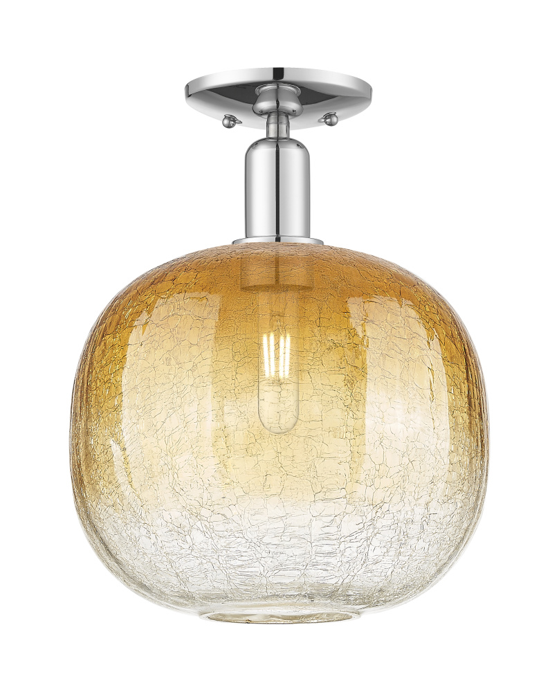 Brookhaven Sphere - 1 Light - 6 inch - Polished Chrome - Semi-Flush Mount