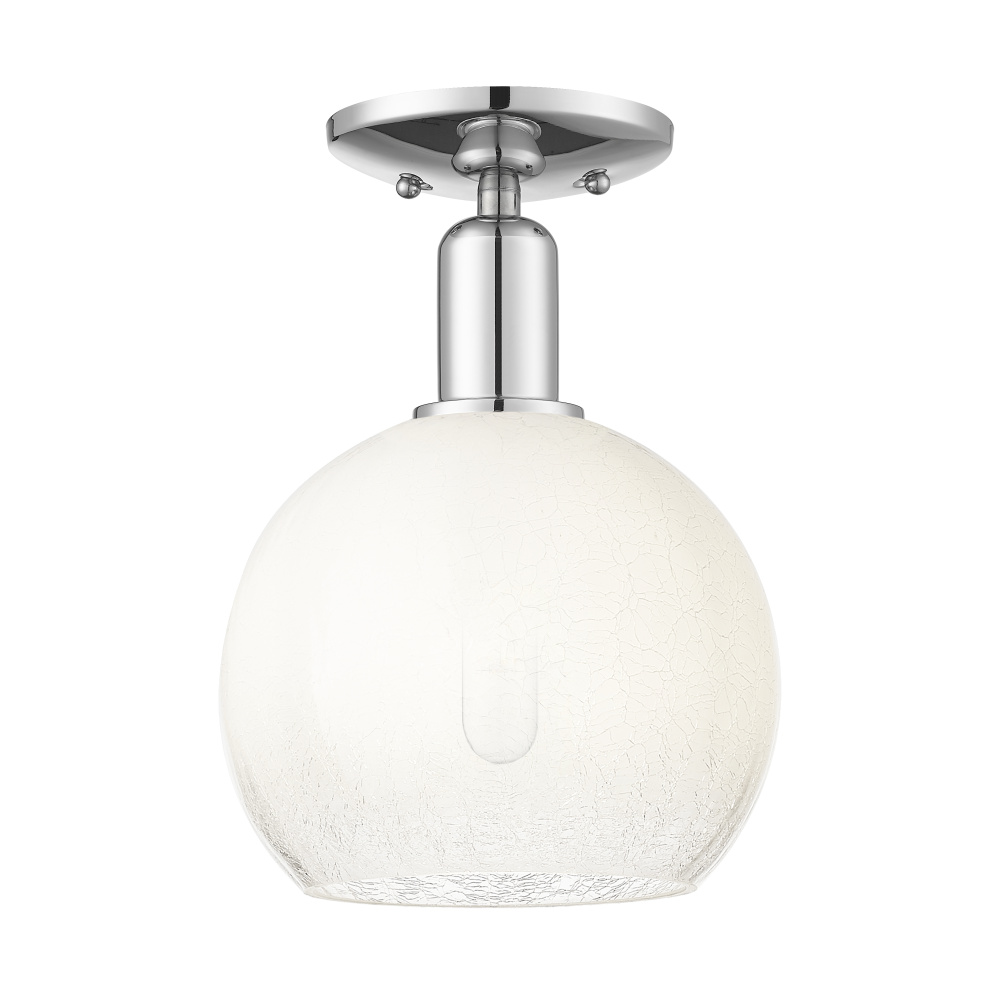 Brookhaven Globe - 1 Light - 6 inch - Polished Chrome - Semi-Flush Mount