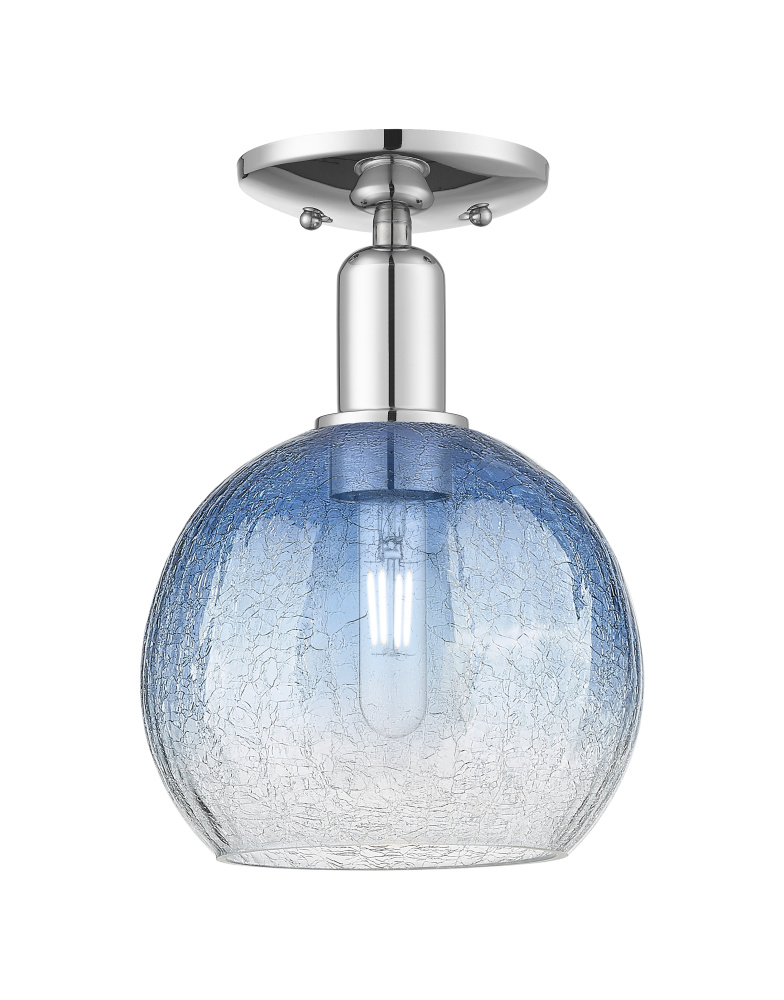 Brookhaven Globe - 1 Light - 6 inch - Polished Chrome - Semi-Flush Mount