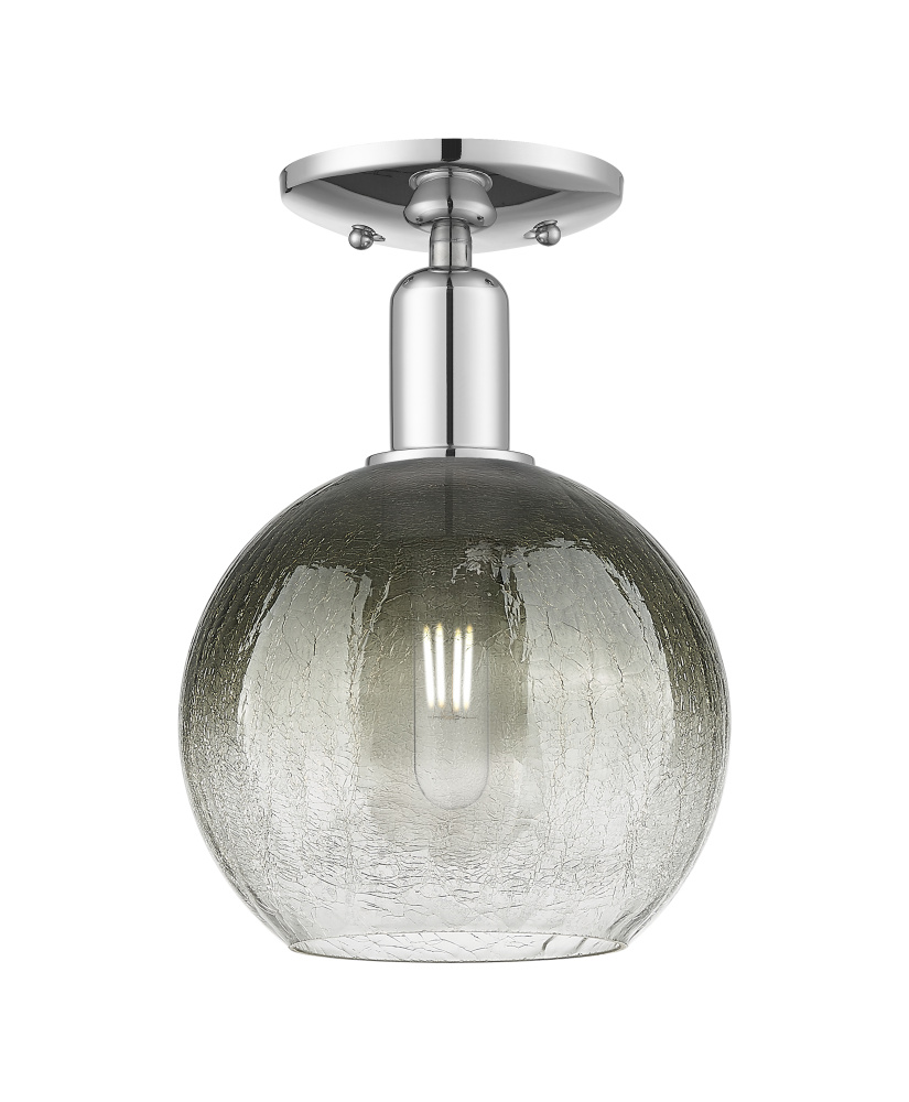Brookhaven Globe - 1 Light - 6 inch - Polished Chrome - Semi-Flush Mount