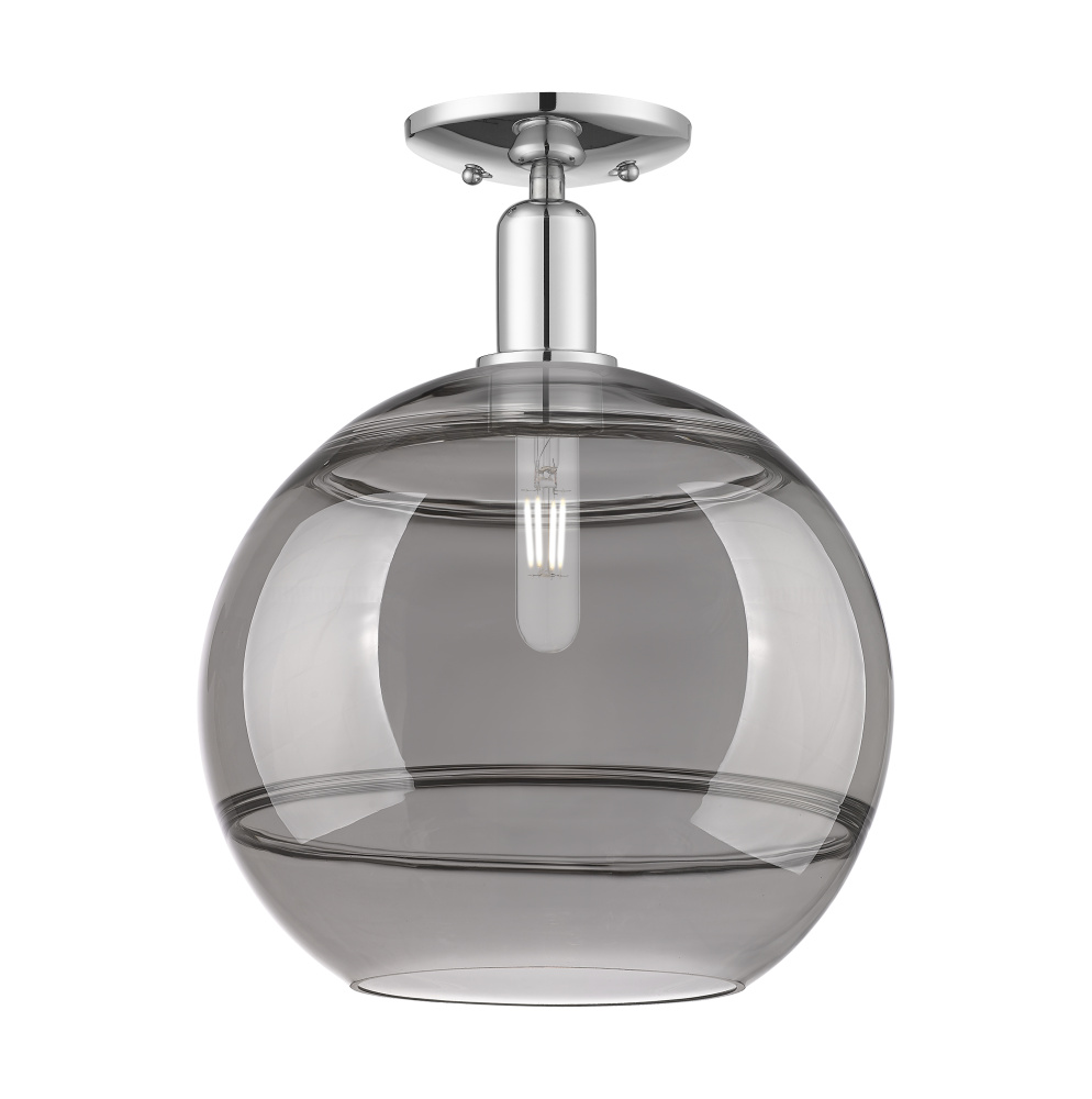 Rochester - 1 Light - 12 inch - Polished Chrome - Semi-Flush Mount