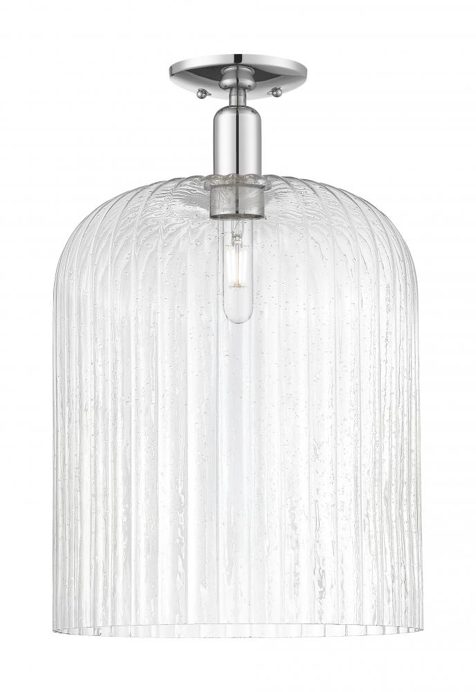 Bridal Veil - 1 Light - 12 inch - Polished Chrome - Semi-Flush Mount