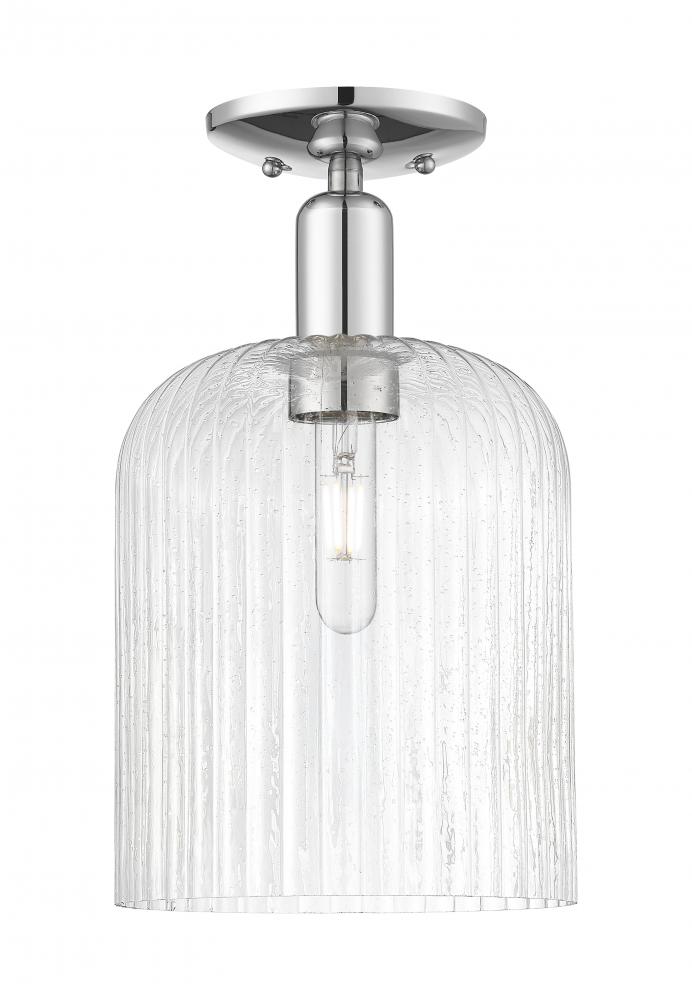 Bridal Veil - 1 Light - 8 inch - Polished Chrome - Semi-Flush Mount