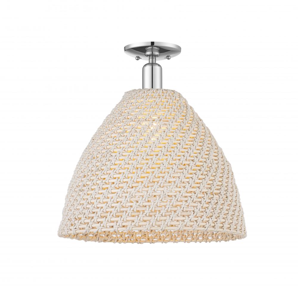 Bristol Natural - 1 Light - 6 inch - Polished Chrome - Semi-Flush Mount