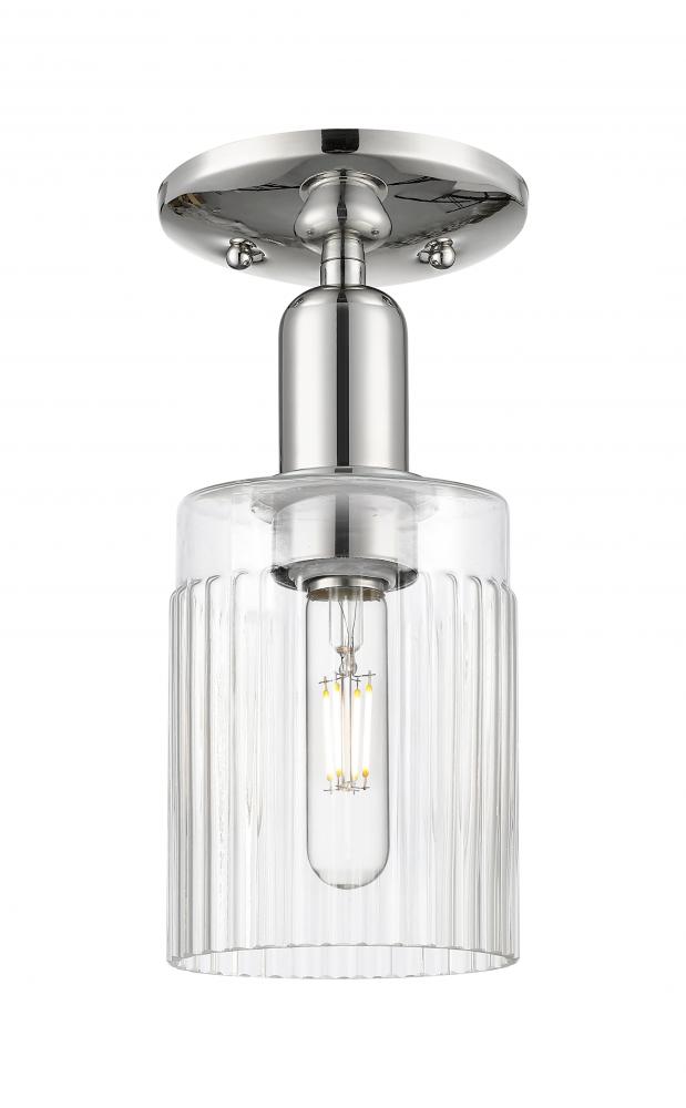Hadley - 1 Light - 5 inch - Polished Nickel - Semi-Flush Mount