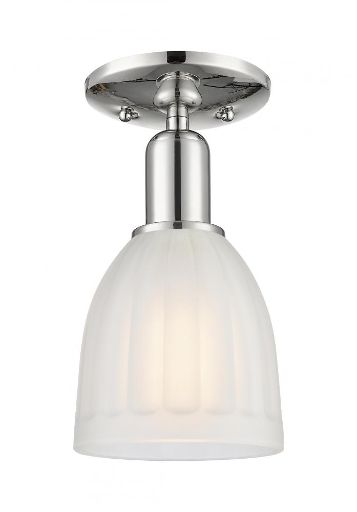 Brookfield - 1 Light - 6 inch - Polished Nickel - Semi-Flush Mount