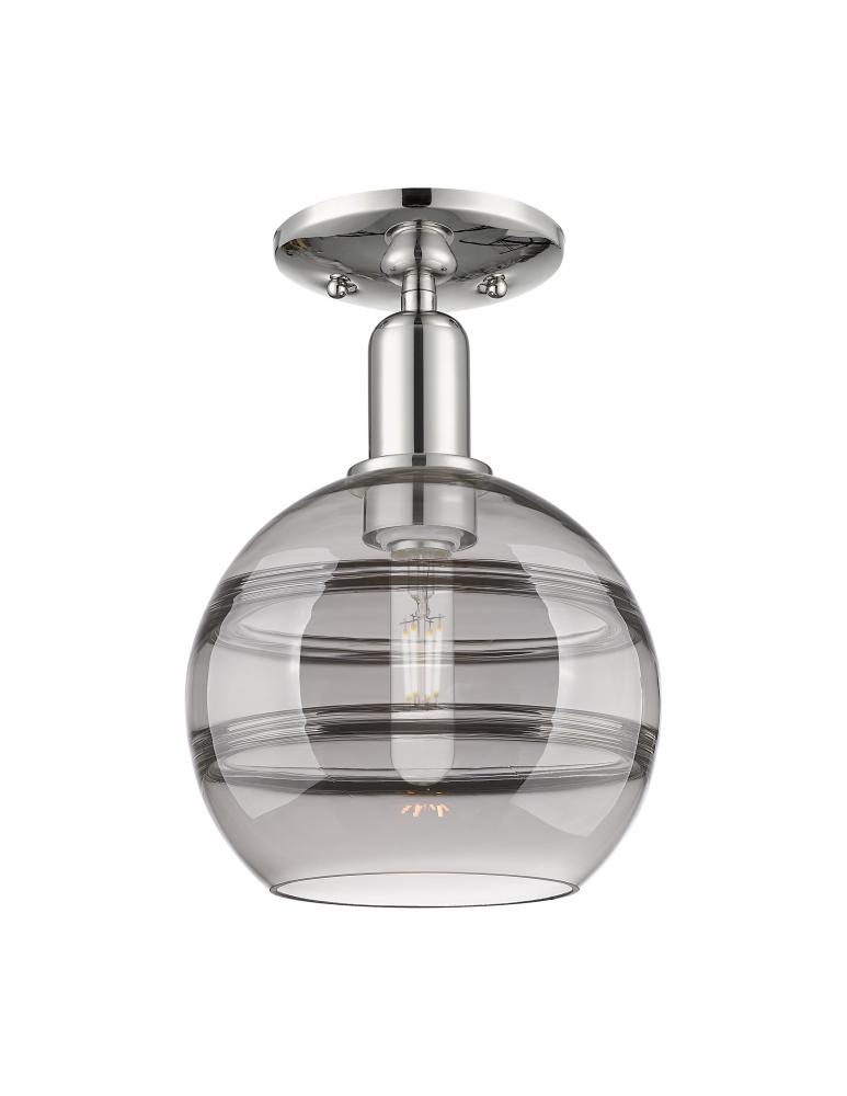 Rochester - 1 Light - 8 inch - Polished Nickel - Semi-Flush Mount