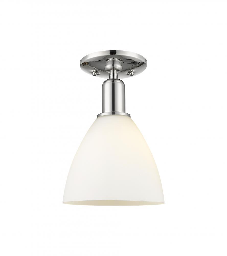 Bristol - 1 Light - 8 inch - Polished Nickel - Semi-Flush Mount