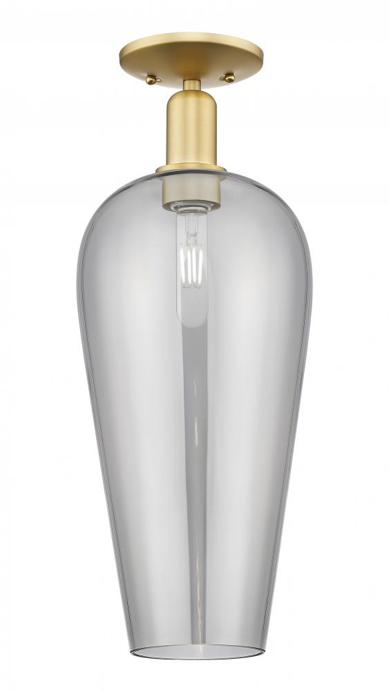 Chelsea - 1 Light - 6 inch - Satin Gold - Semi-Flush Mount