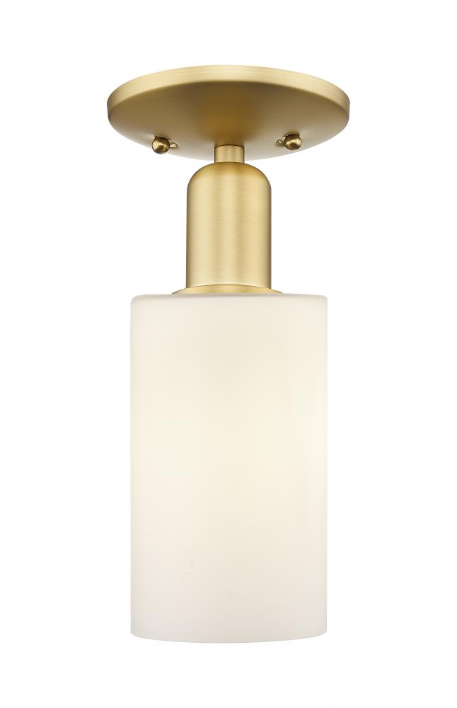 Clymer - 1 Light - 4 inch - Satin Gold - Semi-Flush Mount