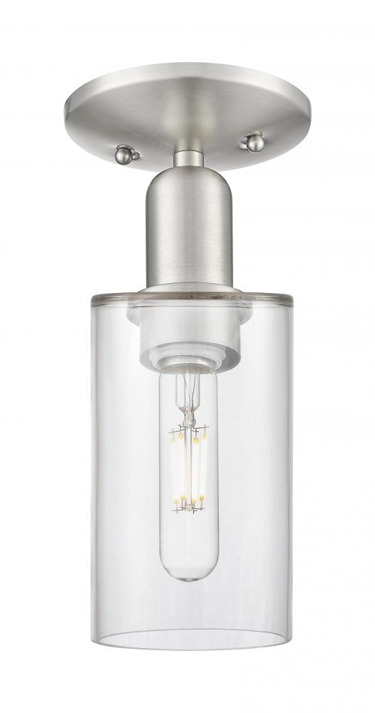 Clymer - 1 Light - 4 inch - Brushed Satin Nickel - Semi-Flush Mount