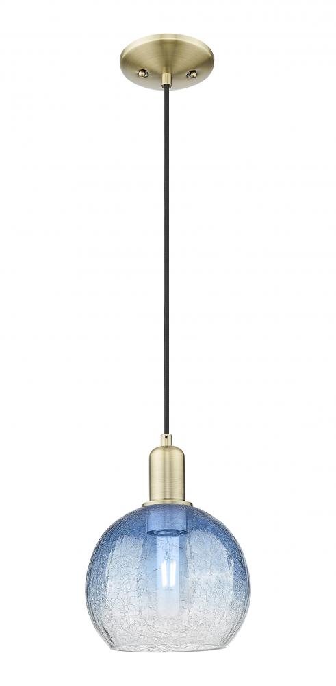 Brookhaven Globe - 1 Light - 6 inch - Antique Brass - Cord hung - Mini Pendant