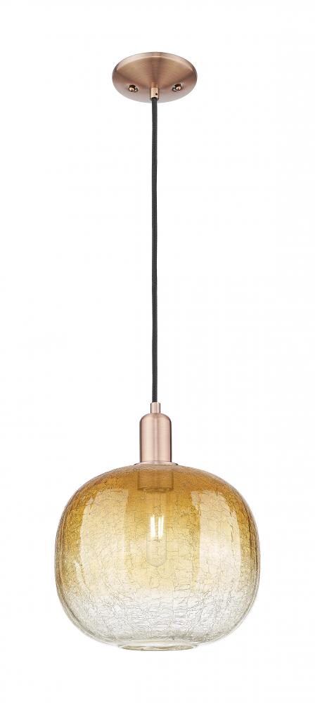Brookhaven Sphere - 1 Light - 6 inch - Antique Copper - Cord hung - Mini Pendant