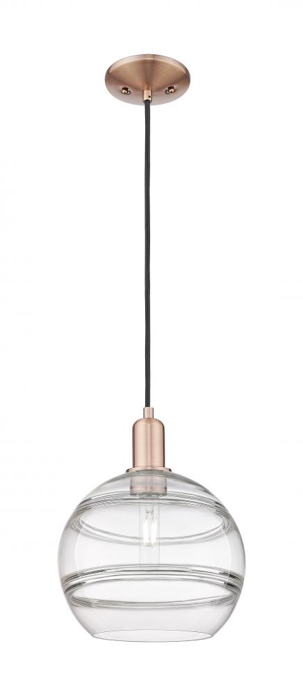 Rochester - 1 Light - 10 inch - Antique Copper - Cord hung - Mini Pendant