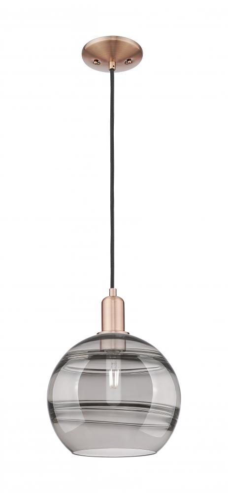 Rochester - 1 Light - 10 inch - Antique Copper - Cord hung - Mini Pendant