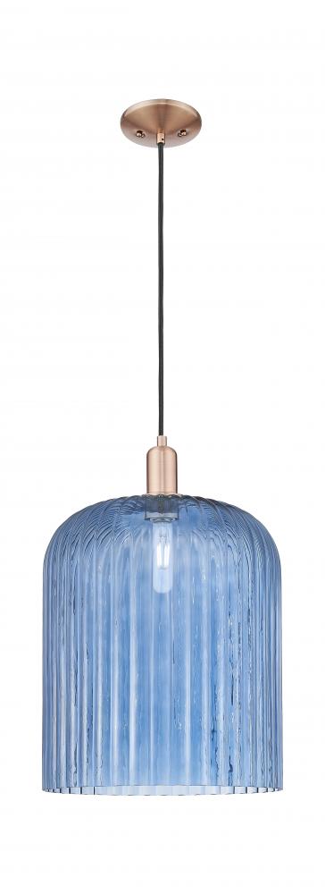 Bridal Veil - 1 Light - 12 inch - Antique Copper - Cord hung - Mini Pendant